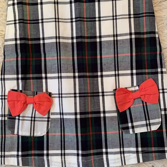 Duffield Lane Girls Gracie Dress in Plaid front Pockets 4 years - Picture 2 of 6